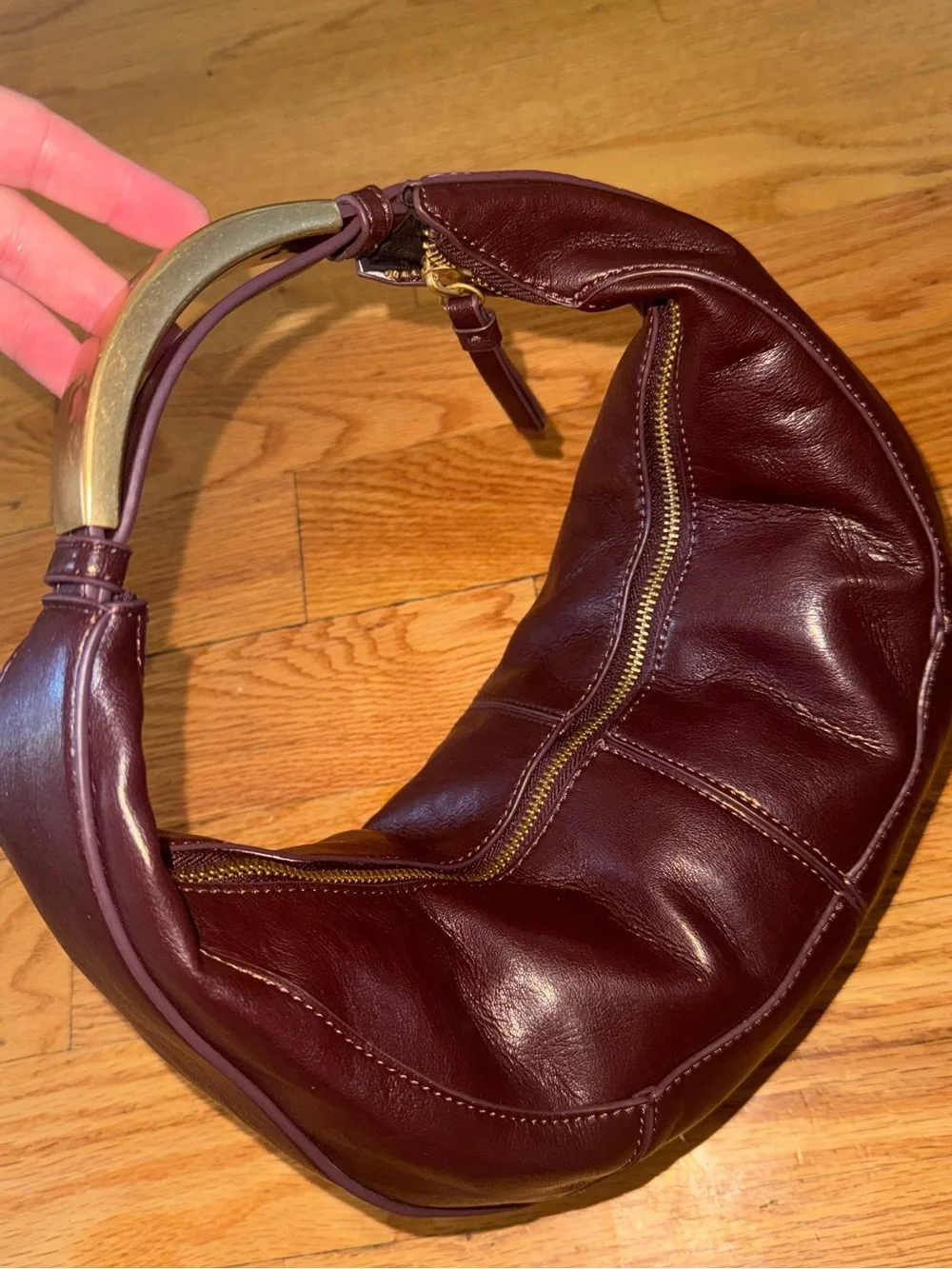 Zara oval hobo purse